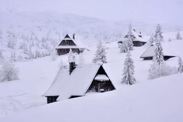 Fotobehang Tatry zima zaspy, duże opady śniegu, zasypane szlaki, śnieżyca © Albin Marciniak
