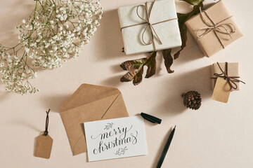 Christmas cards and Holiday gifts.