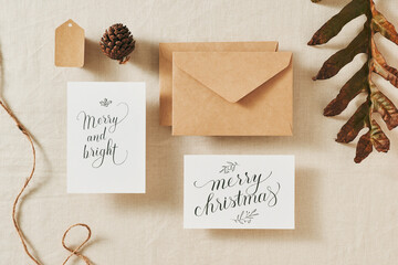 Christmas greeting card.