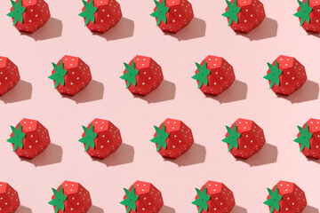 Strawberry. Paper Fruits.