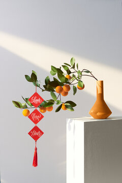 Decoration for Vietnam Tet holiday, also lunar new year of Asia