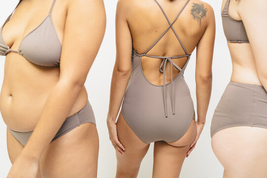 Different types of female bodies.