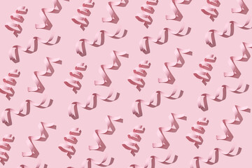 Spiral ribbons pattern with shadows.