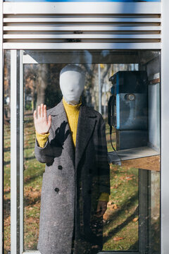 Faceless person.