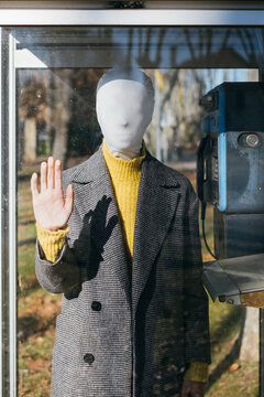 Faceless person.