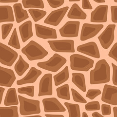 Giraffe print. Animal brown skin pattern