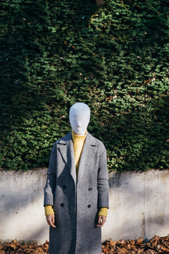 Faceless person.