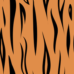 Tiger print. Animal decoration