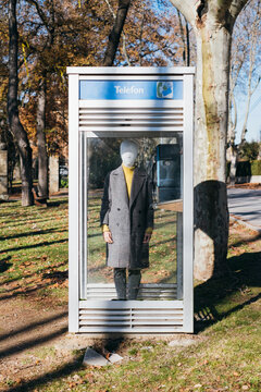 Faceless person.