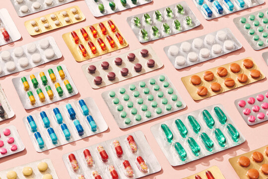 Heap of medical pills