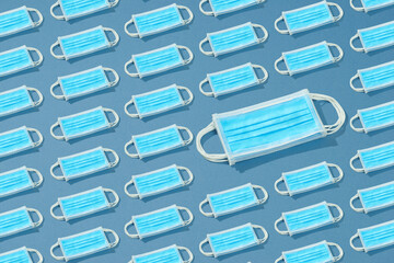 Medical surgical flu ilness protective face masks