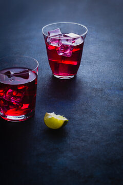 Two Seabreeze Cocktails with Lime