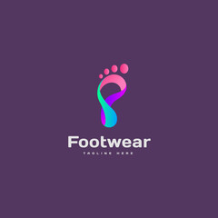 Footwear logo icon design vector concept