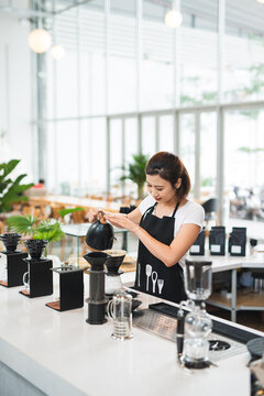 Young female barista