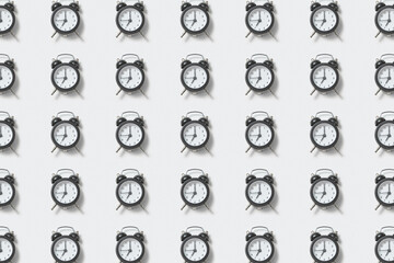 Retro alarm clock pattern.