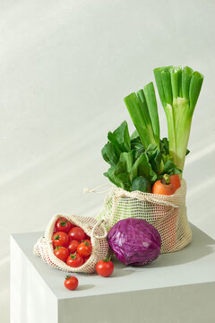 Organic cotton mesh vegetables bag