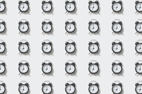 Retro alarm clock pattern.