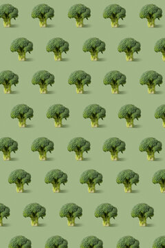 Natural organic broccoli pattern.