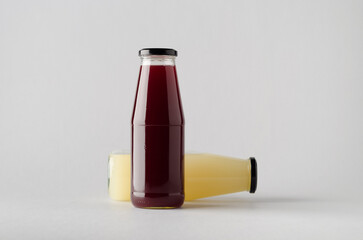 Juice Bottle Mock-Up - Two Bottles