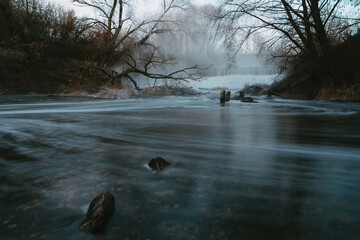 river in winter