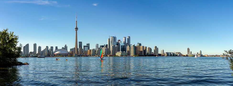 Toronto Skyline in a Sunny Day, Ontario, Canada