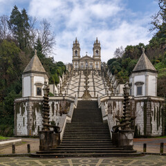 Fototapeta na wymiar the Sanctuary Bom Jesus do Monte in northern Portugal