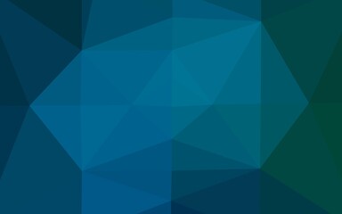 Light BLUE vector blurry triangle template. A completely new color illustration in a vague style. The best triangular design for your business.