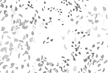 Light silver, gray vector background with abstract forms.