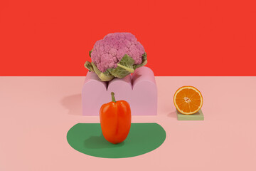 Abstract Fruits & Vegetables