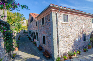 an old church with stone walls, place of worship
