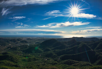 The Garbi viewpoint in the Sierra Calderona of Valencia