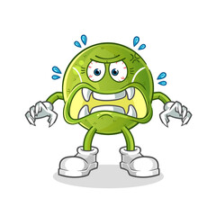 tennis monster vector. cartoon character