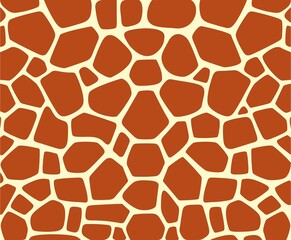 Giraffe texture pattern logo. Isolated giraffe texture pattern on white background