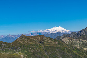 elbrus landscape in the mountains