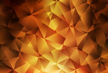 Obraz premium Dark Orange vector abstract mosaic backdrop.