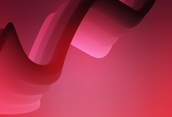 Light Pink vector glossy abstract layout.