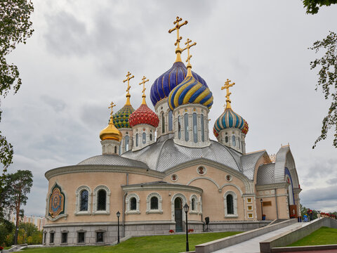 Russia. Moscow. Village Peredelkino. Cathedral Church of Prince Igor of Chernigov