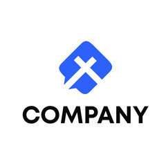 Obraz premium X logo 