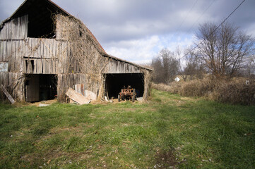 Abandoned barn in the country