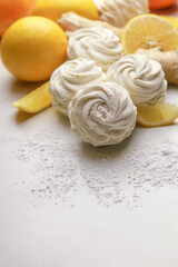 Tasty zephyr with lemon flavour