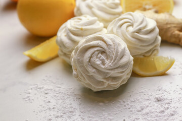 Tasty zephyr with lemon flavour