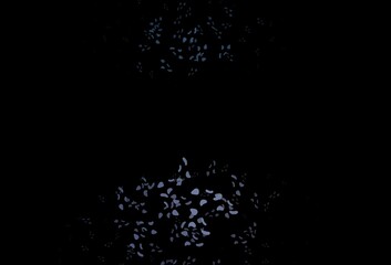 Dark Black vector texture with random forms.