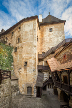 The medieval Orava Castle, Slovakia, Europe.