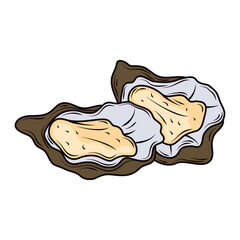 seafood mussels menu gourmet fresh icon isolated image