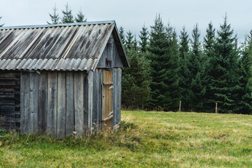 Wooden house in the mountains
