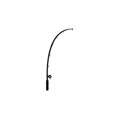 fishing rod icon logo