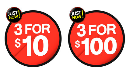 Set Sale banners design template, discount tags, great promotion, vector illustration