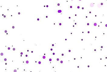 Light Purple vector background with bubbles.
