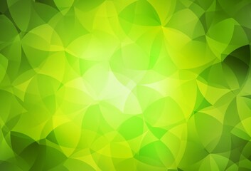 Fototapeta premium Light Green, Yellow vector shining triangular background.