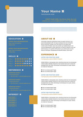 Professional CV Resume Template Design 